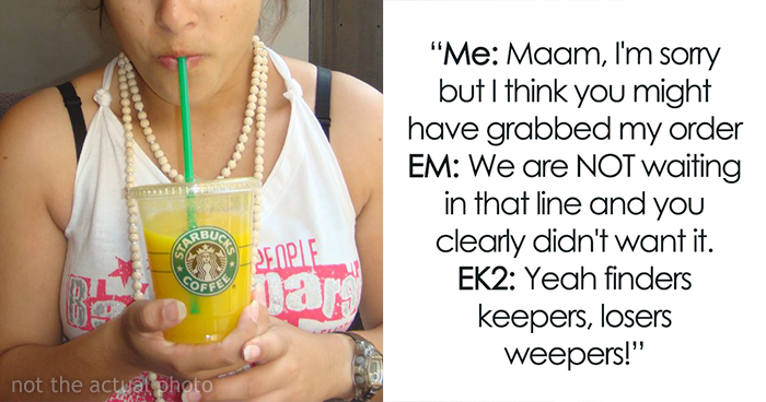 “We Are Not Waiting In That Line”: Mother Karen Boldly Steals Another Customer’s Drinks For Her Kids To Try Out, Learns To Regret Her Decision