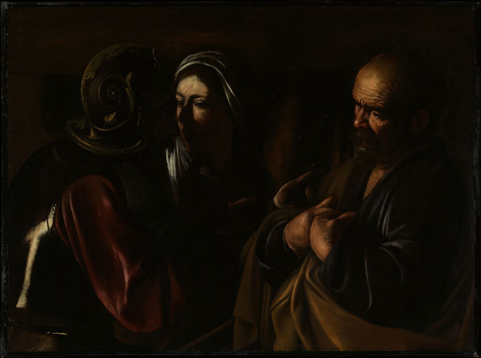 The Denial Of Saint Peter (1610) By Caravaggio