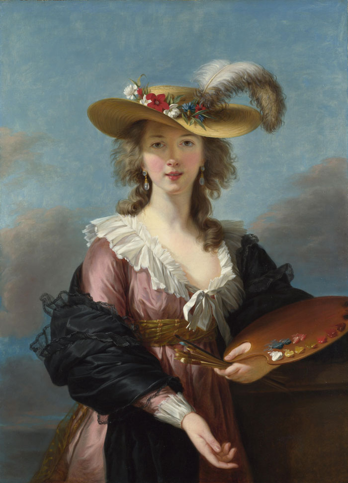 Self Portrait In A Straw Hat (1782) By Élisabeth Louise Vigée Le Brun