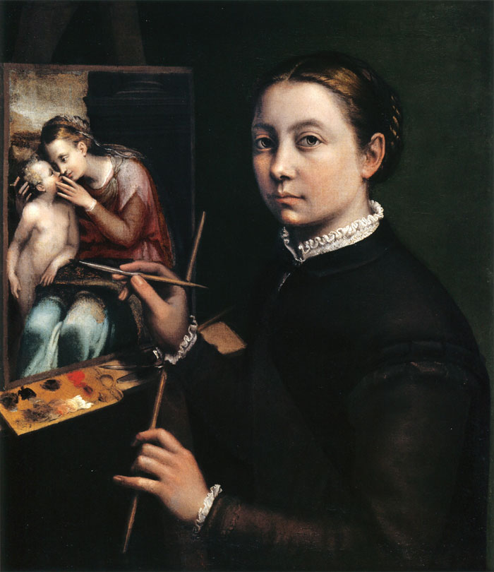 Self-Portrait At The Easel (1556) By Sofonisba Anguissola