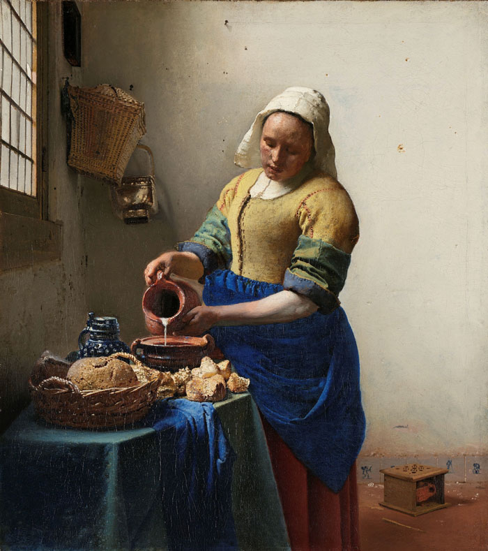 The Milkmaid (C. 1658) By Johannes Vermeer