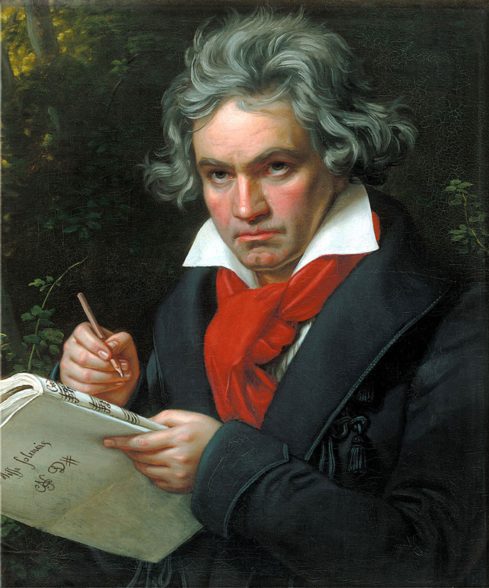 Portrait Of Ludwig Van Beethoven When Composing The Missa Solemnis (1820) By Karl Joseph Stieler
