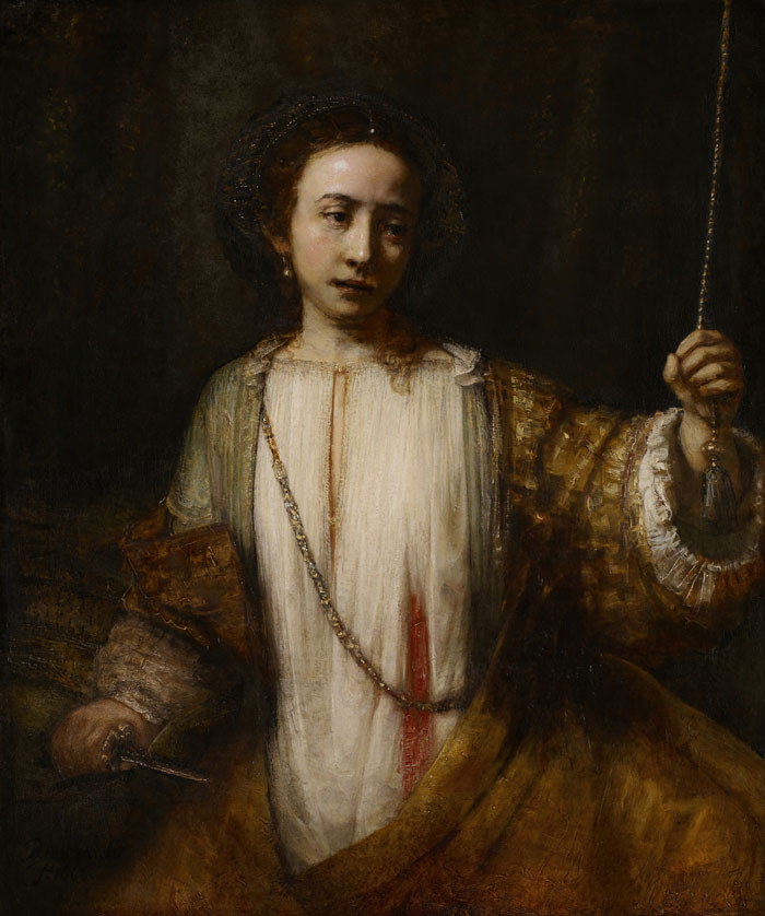 Lucretia (1666) By Rembrandt Van Rijn