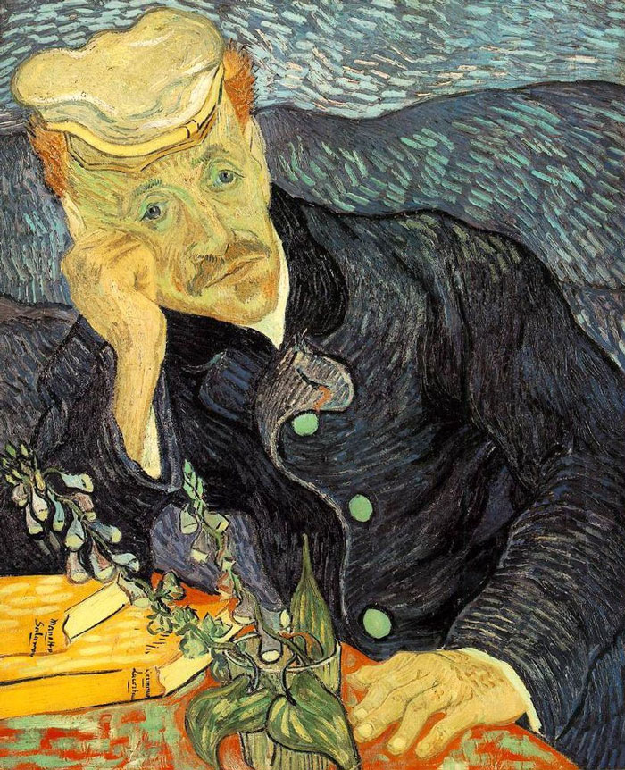 Portrait Of Dr. Gachet (1890) By Vincent Van Gogh