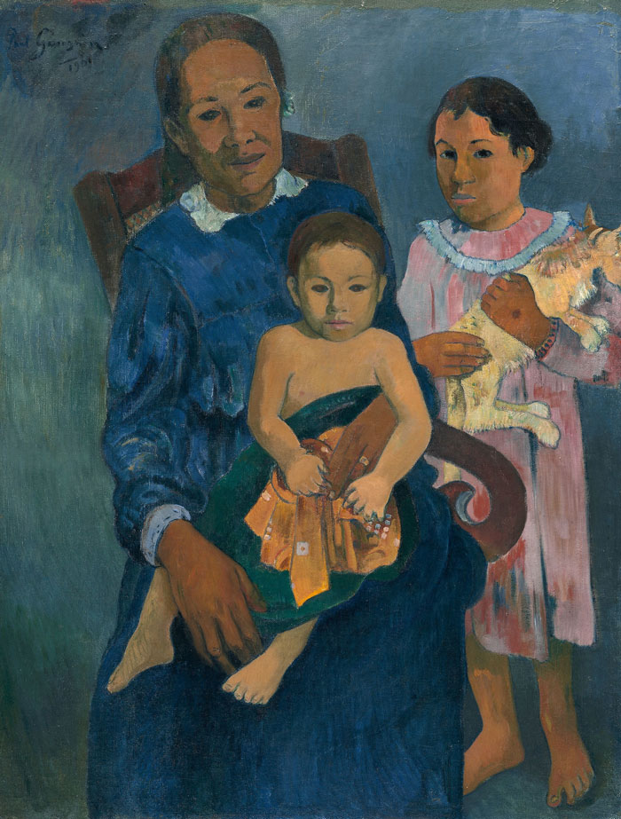 Polynesian Woman With Children (1901) By Paul Gauguin