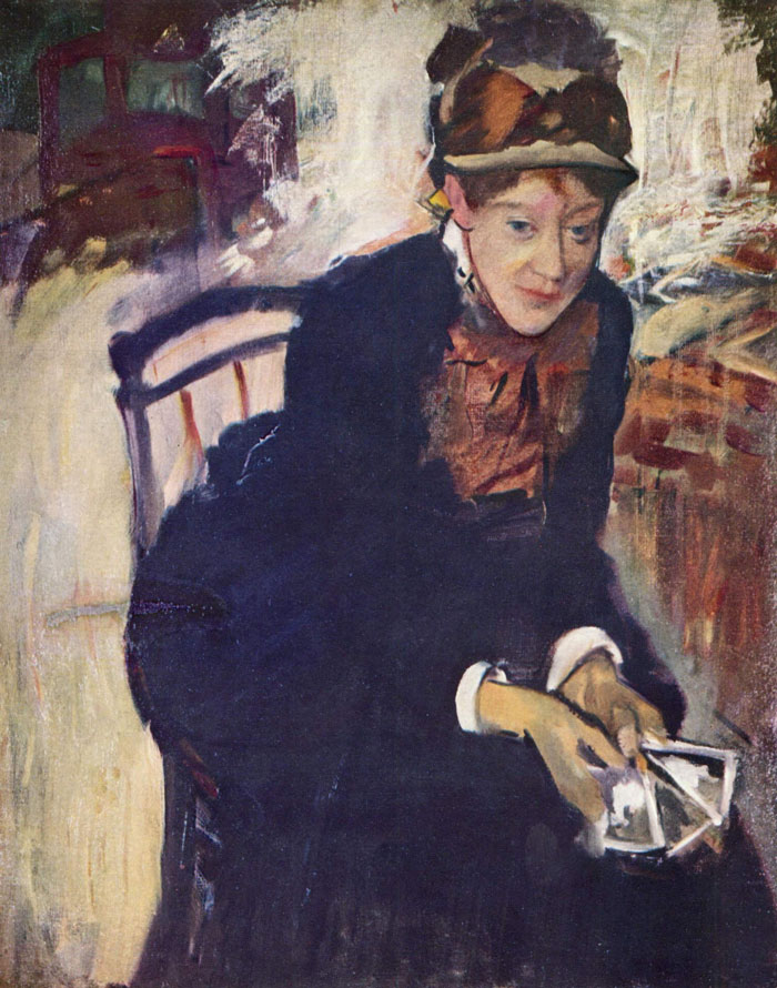 Portrait Of Miss Cassatt (C. 1876-1878) By Edgar Degas