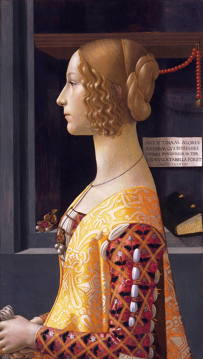 Portrait Of Giovanna Tornabuoni (1489 - 1490) By Domenico Ghirlandaio