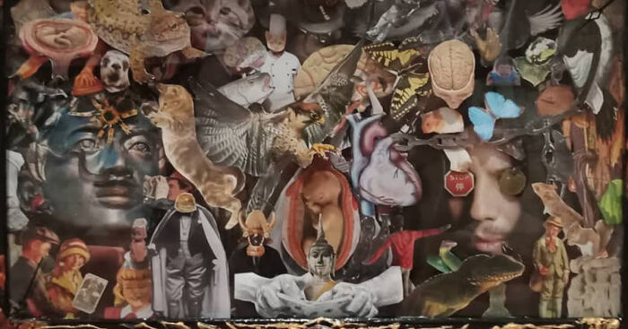 I’ve Upcycled Some Old LED TV And PC Monitors And Turned Them Into Surrealistic Paper Collages (5 Pics)