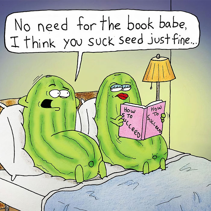 “Fruit Gone Bad”: 30 Slightly Inappropriate Comics By This NY Cartoonist (New Pics)