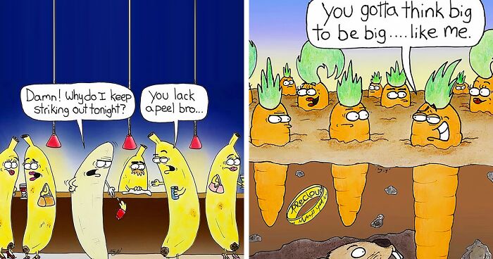 “Fruit Gone Bad”: 30 Slightly Inappropriate Comics By This NY Cartoonist (New Pics)