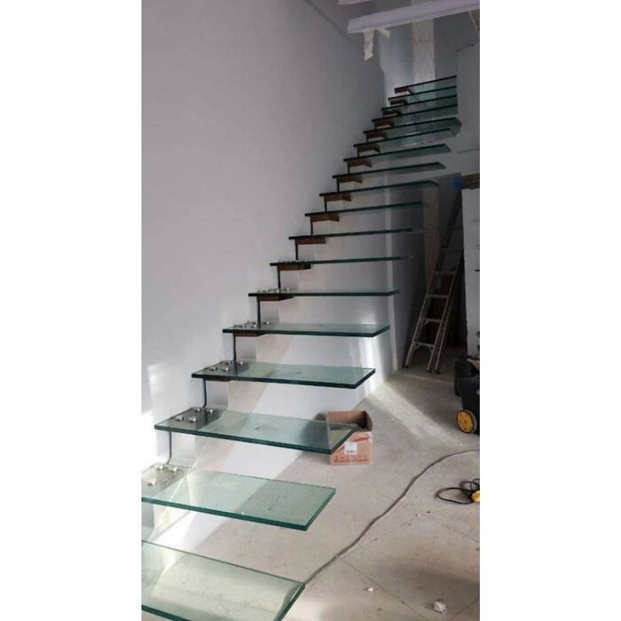 Cantilevered Glass Treads, What Could Go Wrong?