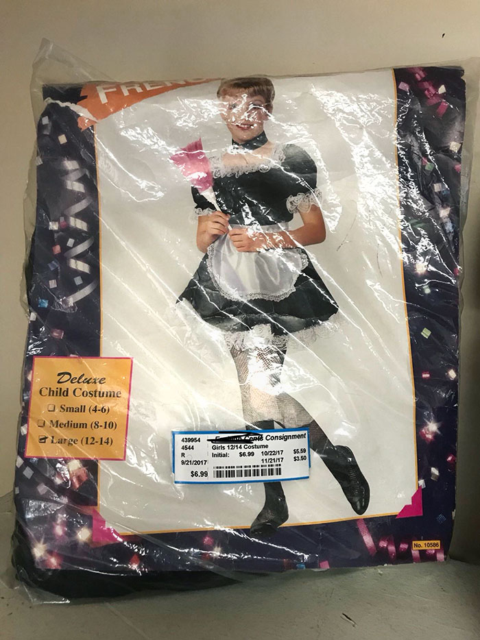 This Children’s Maid Costume At The Thrift Store