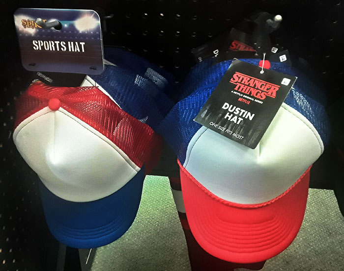 The Halloween Store I Went To Sold Both Legit And A Knock-Off Dustin Hats