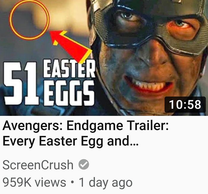Channels That Clickbait You With Red Circles On Nothing