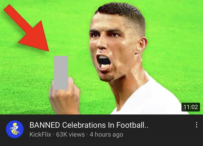 Ah Yes When Cristiano Ronaldo Used His Middle Finger As His Celebration