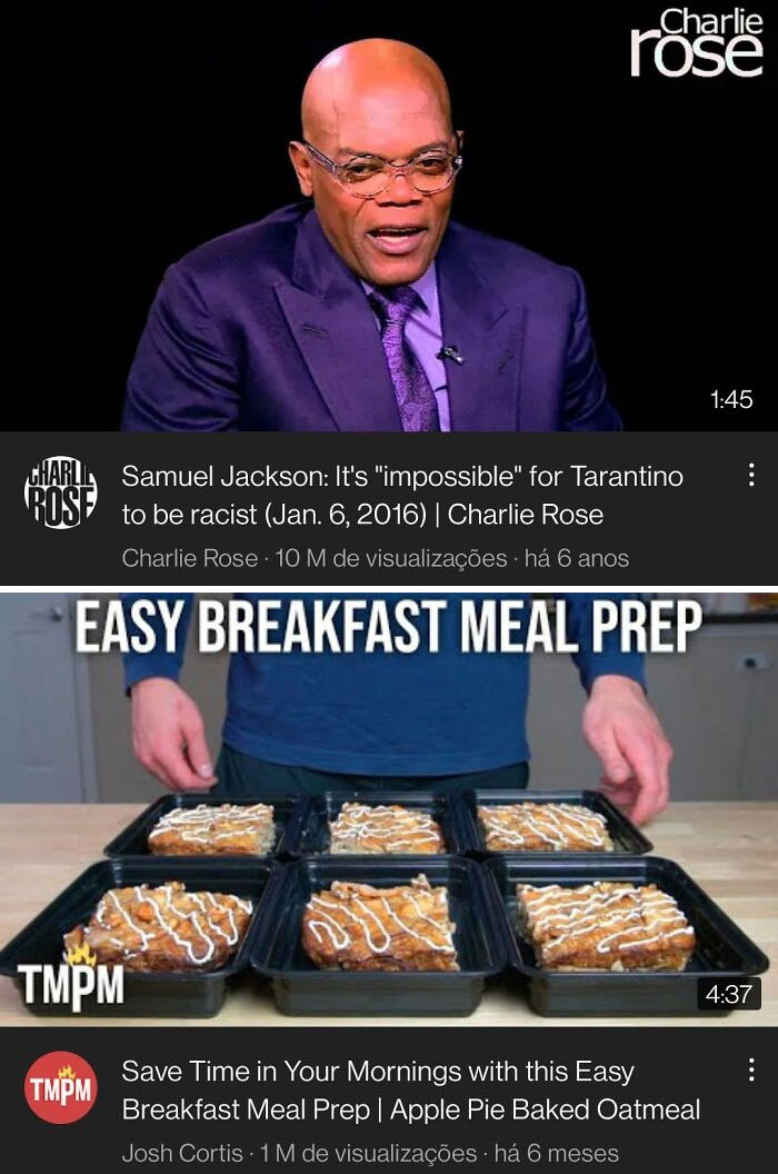 Thought This Was Kinda Funny How Two Videos Thumbnails "Combined" Together
