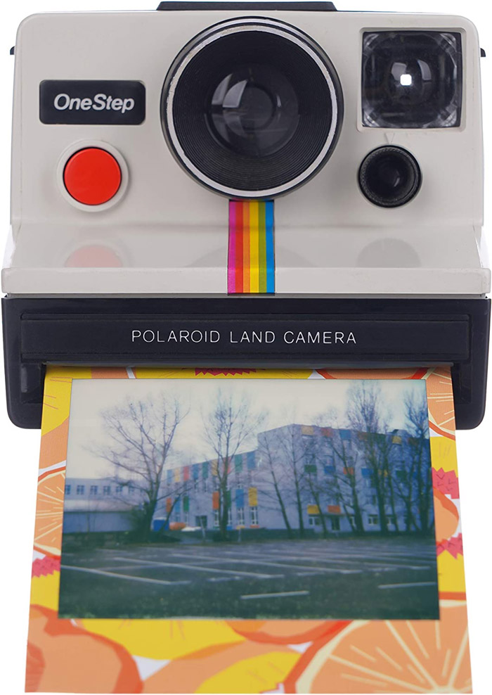 Polaroid Onestep Sx-70 White/Rainbow Camera