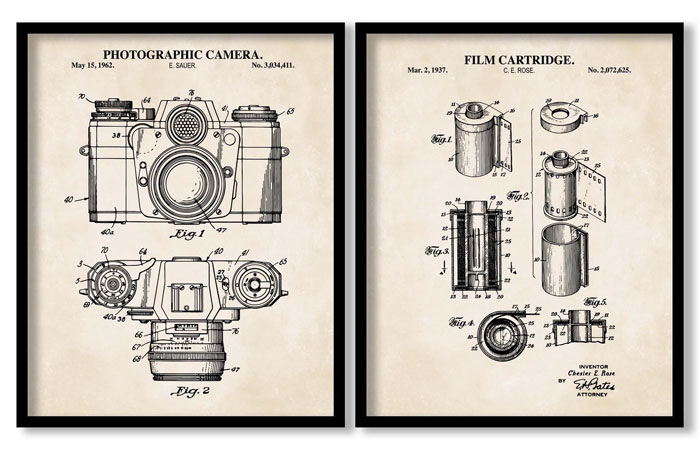 Camera Patent Posters