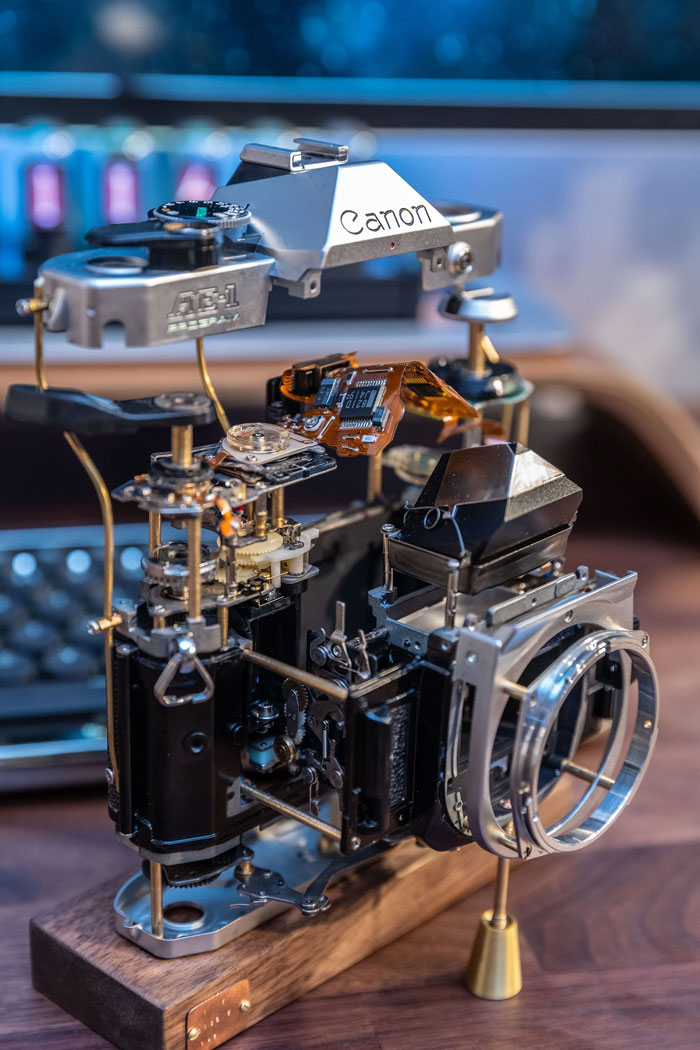Disassembled Mechanical Film Camera
