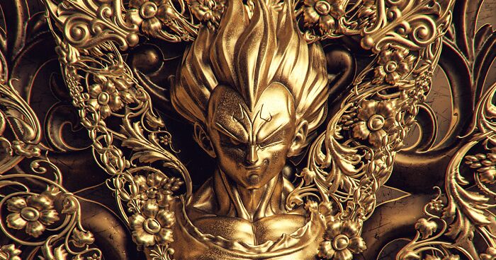 This Artist Made 3D Renders Of Famous Pop Culture Characters That Are ‘Covered’ In Gold, And Here Are His Best 21 Works