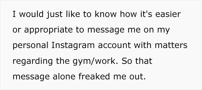 “This Is Why Men Scare Me”: Gym Worker Contacts Client Through Email, Gets A Response Through Instagram