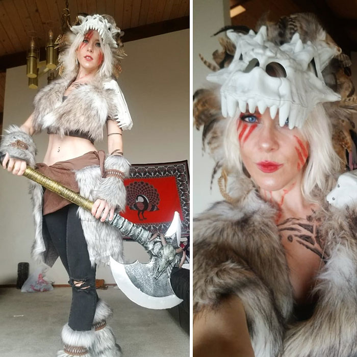 Worked Hard On My Viking Costume, And Abs To Match - Happy Halloween