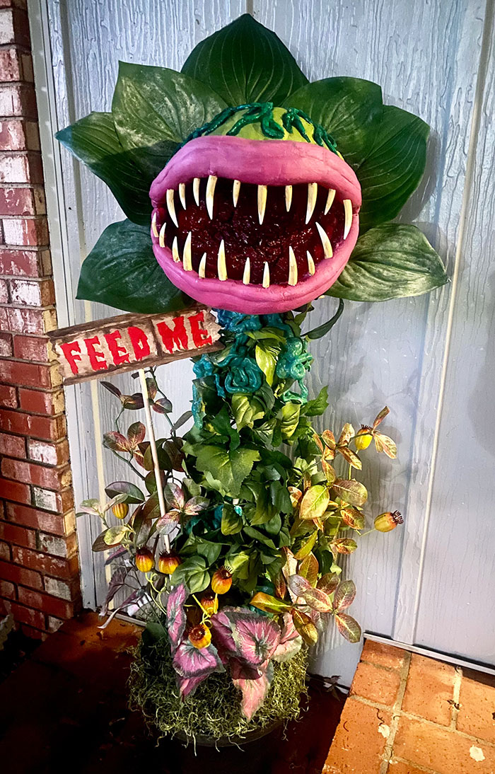 I Finally Finished My Newest Halloween Decoration. Audrey From "Little Shop Of Horrors"