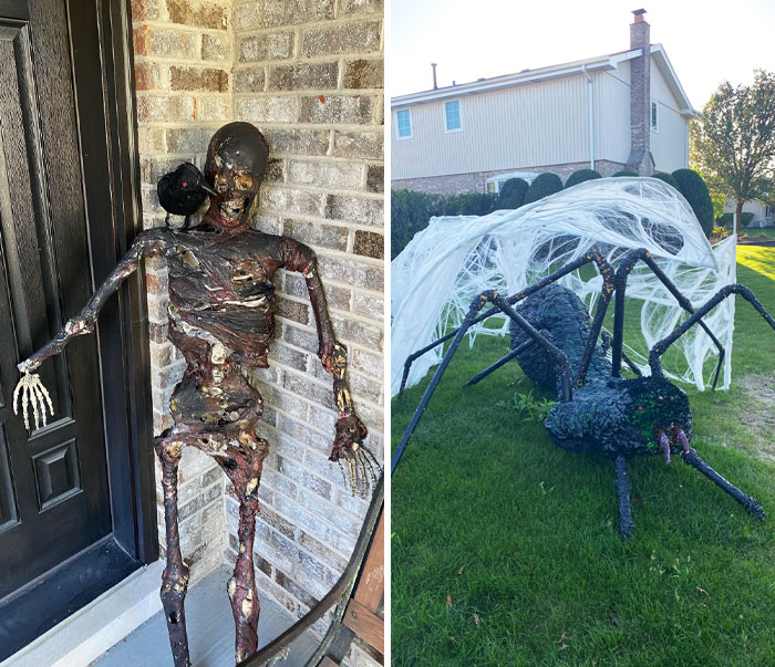My Dad's Hand-Crafted Halloween Decorations