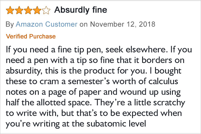 I Love Writing On A Subatomic Level!