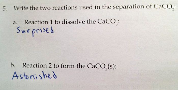 My 7th Grade Chemistry Exam Answers