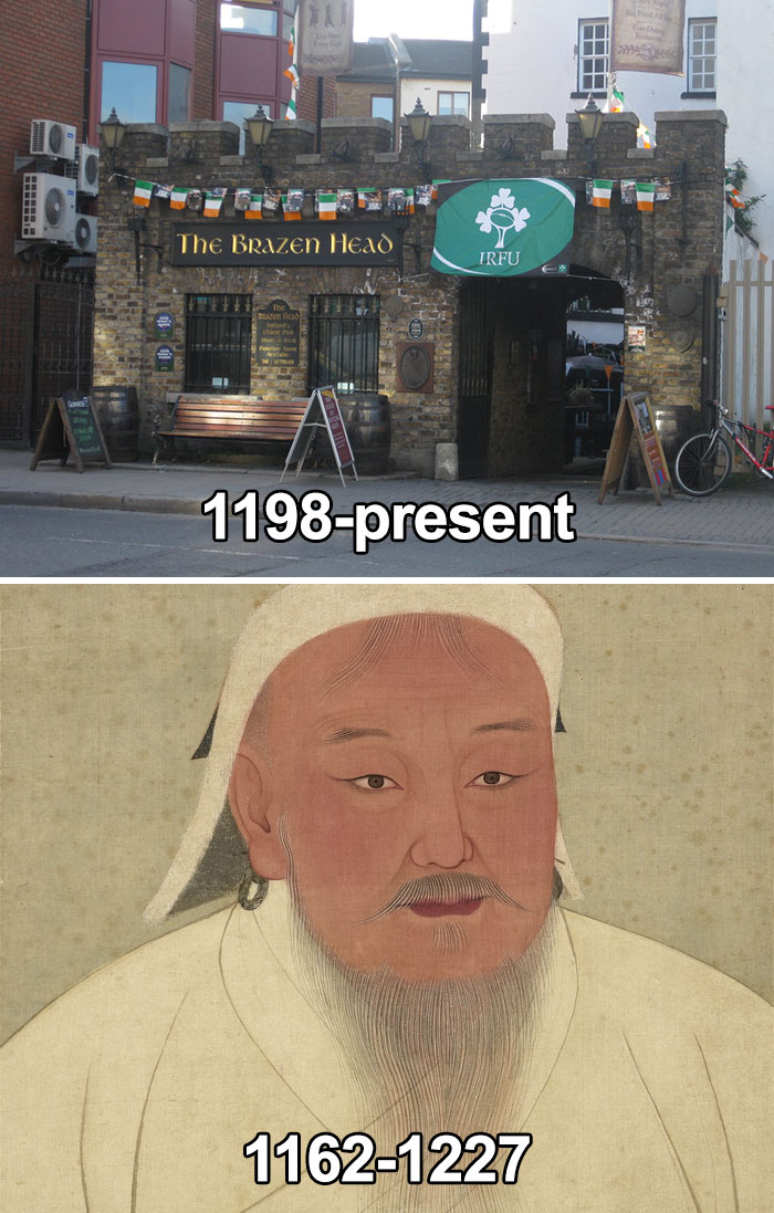 Established In 1198, The Braizen Head, The Oldest Pub In The World, Would've Been Established During The Lifetime Of Genghis Khan. If Genghis Invaded, He Could've Had A Pint Le Craic Agus Ceol