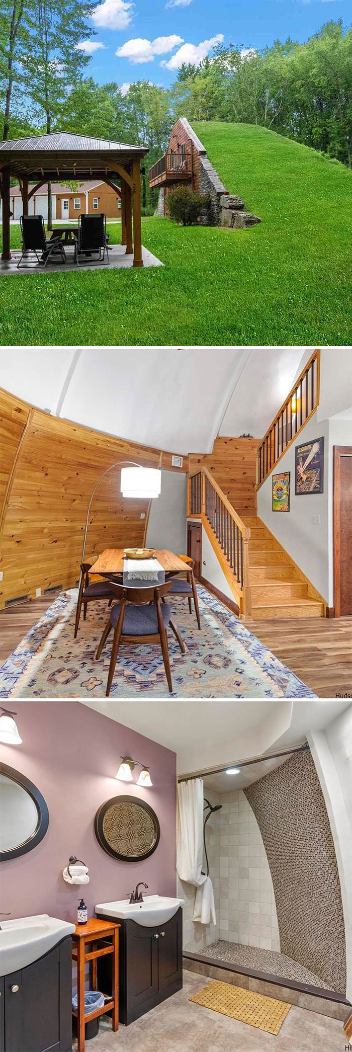 Here’s Another Really Cool Contemporary Hobbit Style Home In Saugerties, NY. Currently Listed For $549,000. 3 Bd, 2 Ba. 1,666 Sq Ft. 5.9 Acres
