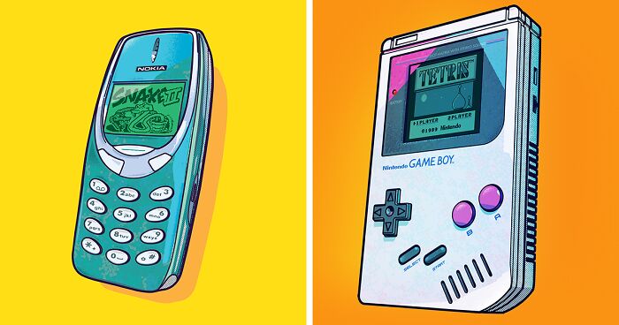 It Took Me Around 116 Hours In Total To Create All These Drawings Of My Childhood Objects From The Nineties (29 Pics)