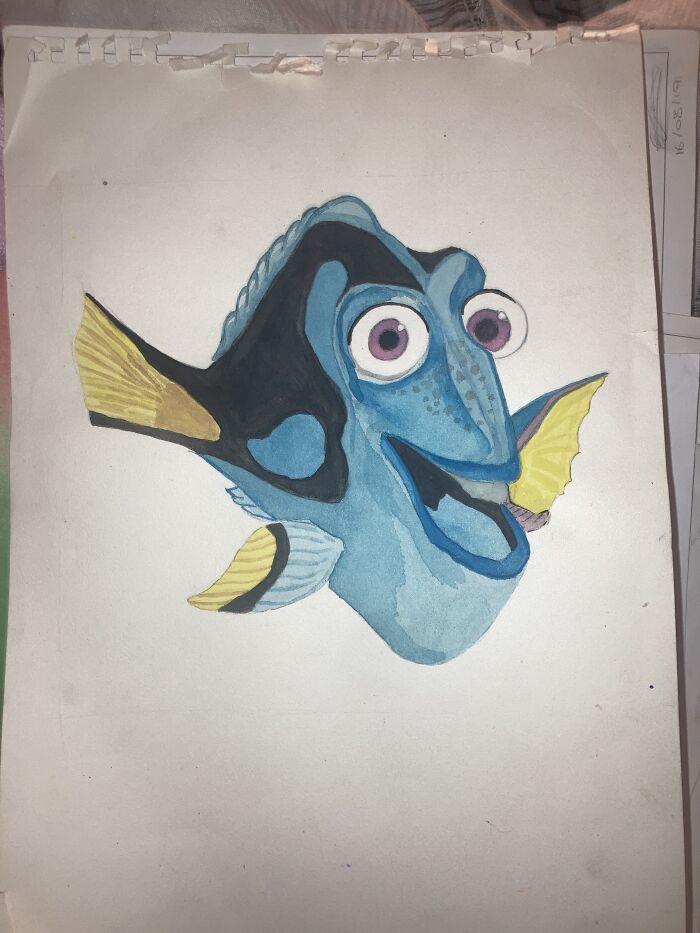 Recently Finished Dory .. Art Is My Happy Place I'm Glad I Can Share It Thank You