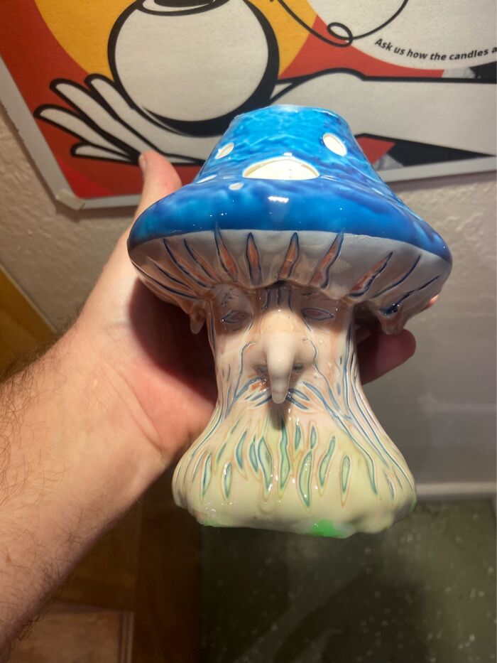 I Make Carved Candles. Here’s A Wizard Mushroom
