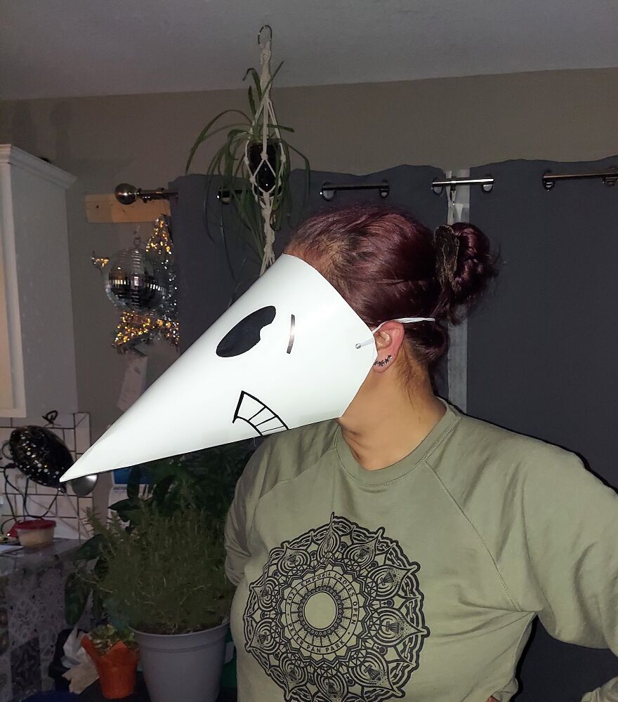 My Friend And I Are Going As Spy vs. Spy. This Is One Of The Two Masks I Made. The Rest Of The Costume Is Easy!