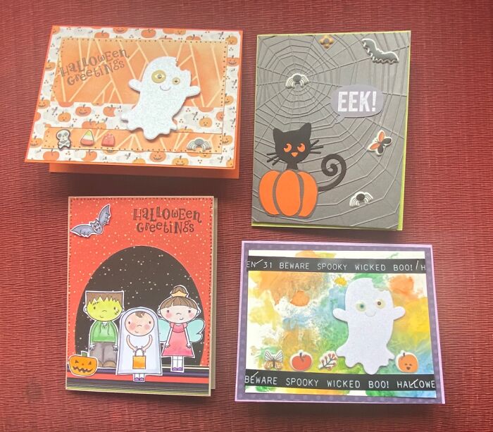Some Of The Halloween Cards I Made This Year