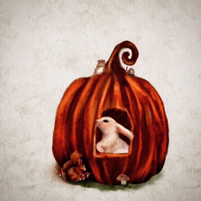 Halloween Watercolors Made On iPad (9 Pics)