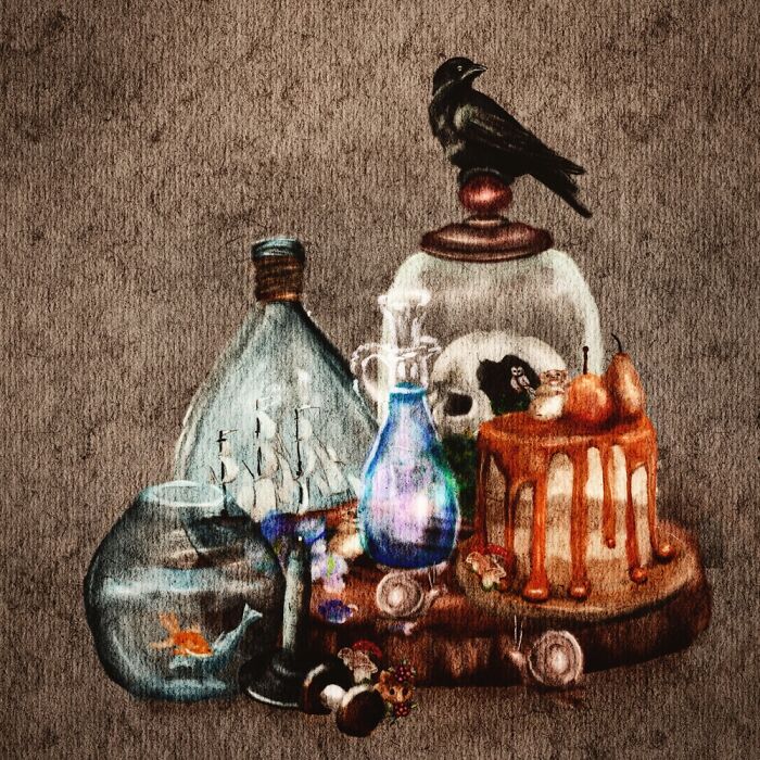 Halloween Watercolors Made On iPad (9 Pics)