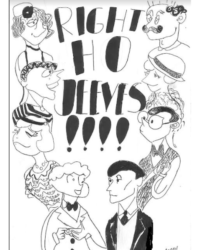 An Alternative Poster I Did For A Book Called "Right Ho, Jeeves!" By P.g Wodehouse