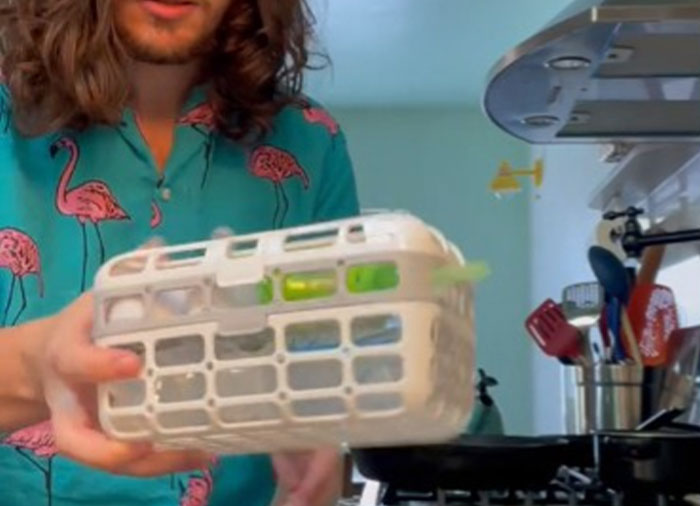 This Baby-Bottle Drying Rack Can Go In The Dishwasher