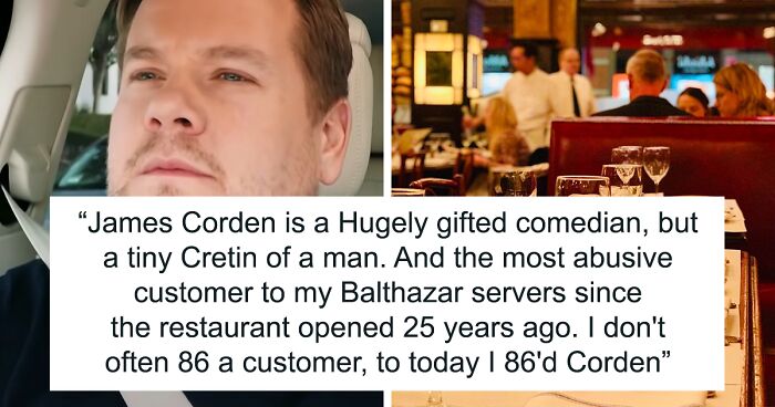 James Corden Was Banned From Prestigious NYC Restaurant “Balthazar”, Owner Goes Online To Explain Why