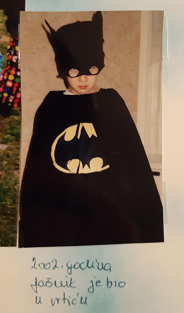Doing Spring Cleaning And Found The Family Album. This Is Me In What Was Supposed To Be One Of The Better Batman Costumes I Swear