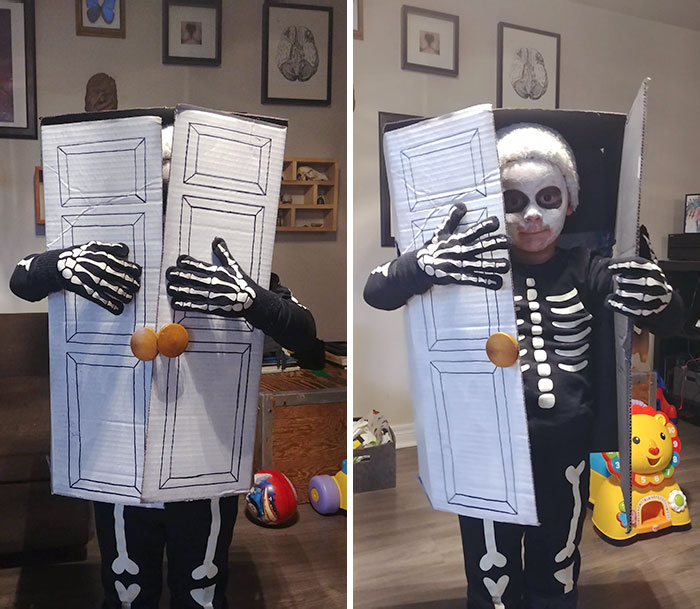 My 5-Year-Old Wanted To Dress As A Closet. I Added The Entendre