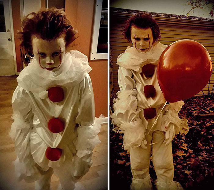 My Son’s Homemade Pennywise Costume