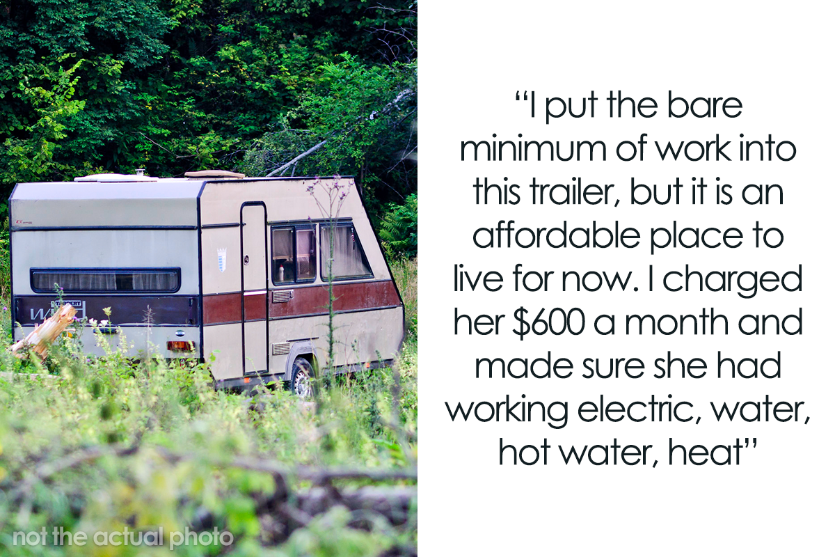 Unpaying Tenant Doesn't Want To Leave Her Trailer So The Landlord Decides  To "Move In" To Make Her Leave | Bored Panda