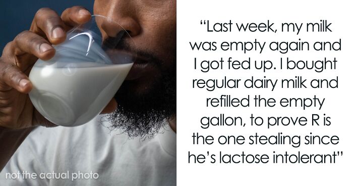 Guy Switches To Regular Milk To Prove His Lactose Intolerant Roommate Is Stealing His Food
