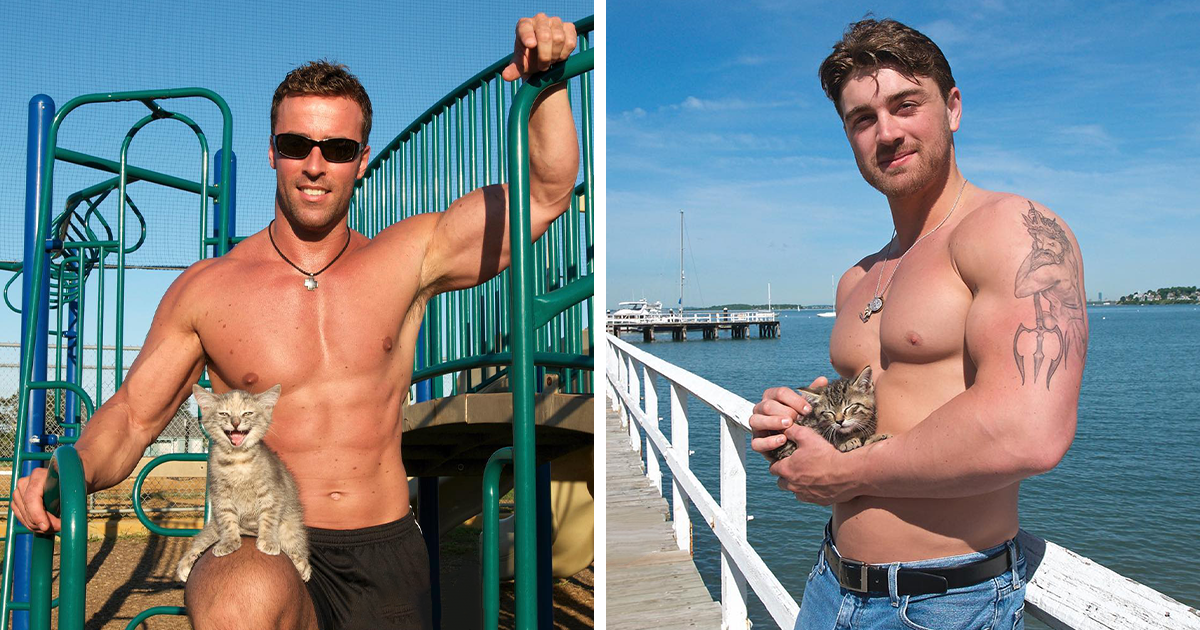 The Kittendales: We've Been Raising Money For A Cat Shelter In Hull, Massachusetts By Creating Calendars Featuring Men And Kittens (23 Pics) - Vimarsana News