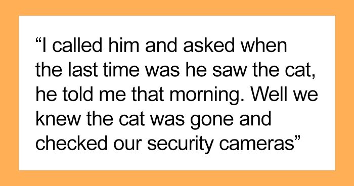 16 Y.O. Loses His Neighbor’s Cat That He Was Supposed To Pet Sit, His Mom Is Upset About The Neighbors Refusing To Pay For His Work