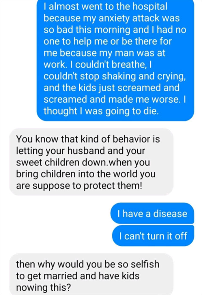 Insane Mom Thinks Mental Illness Deserves Not Having A Family